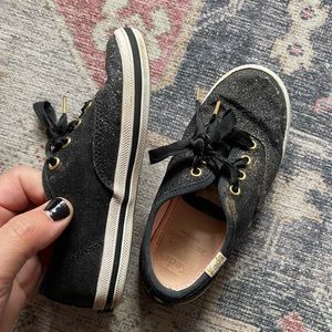 Black sparkle sneakers